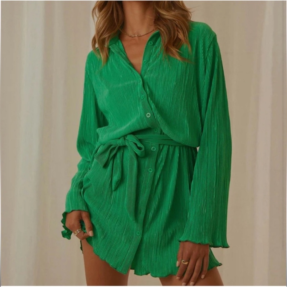 Peppermayo Green Mini Dress